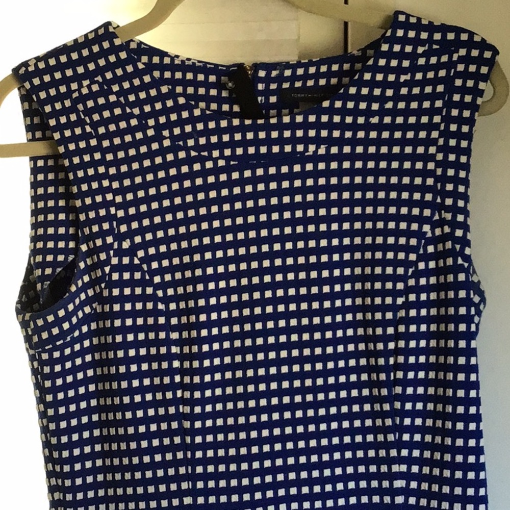 Tommy Hilfiger blue and white sleeveless dress size medium